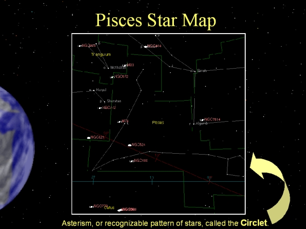 Pisces Constellation Map